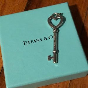 Tiffany & Co large heart key pendant